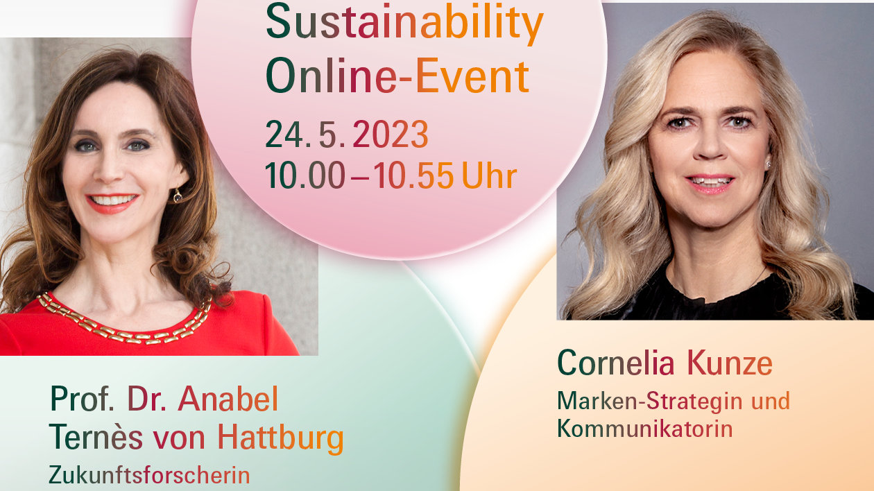 Webinar “Nachhaltigkeit als Erfolgsfaktor” mit Anabel Ternès von Hattburg und Cornelia Kunze